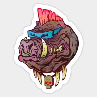 Punk Hog Sticker